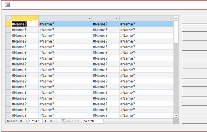 SOLVED! How To Fix Access Database #Name? Issues